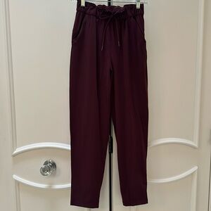 Women’s LuluLemon Keep Moving 7/8 Pant is Cassis color